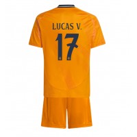 Camisa de time de futebol Real Madrid Lucas Vazquez #17 Replicas 2º Equipamento Infantil 2024-25 Manga Curta (+ Calças curtas)